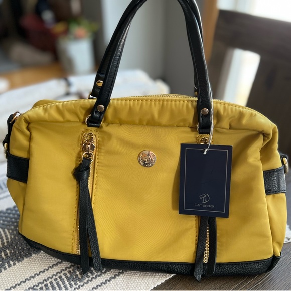 Bags Canvas Mustard Yellow Handbag Poshmark